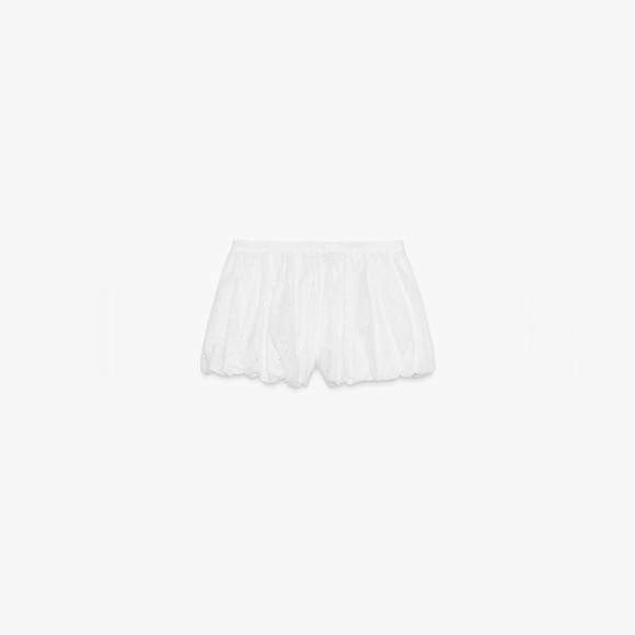 Zara EMBROIDERED BALLOON SHORTS ZW COLLECTION - brand new with tags! - Picture 5 of 6